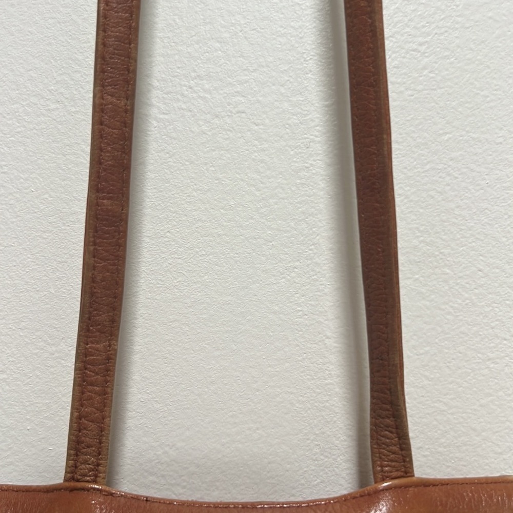 𝅺VINTAGE Ellen Tracy Linda Allard Shoulder Bag Woven Leather Snap Closure - Picture 7 of 12